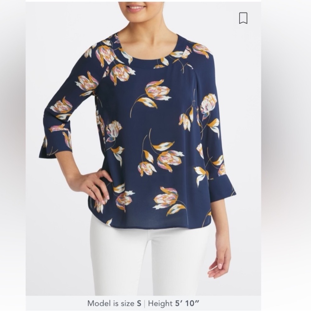 NWT Floral Daniel rainn top